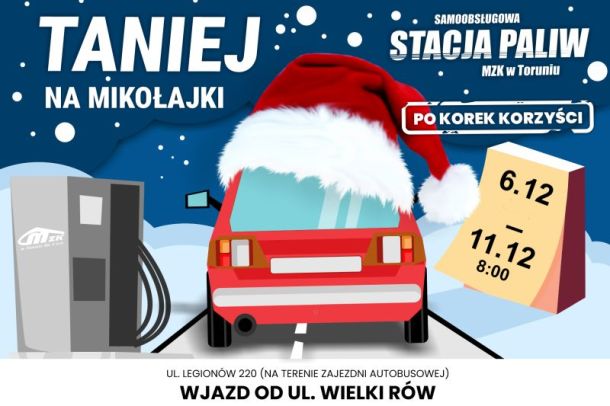 Grafika stacja paliw - mikołajki