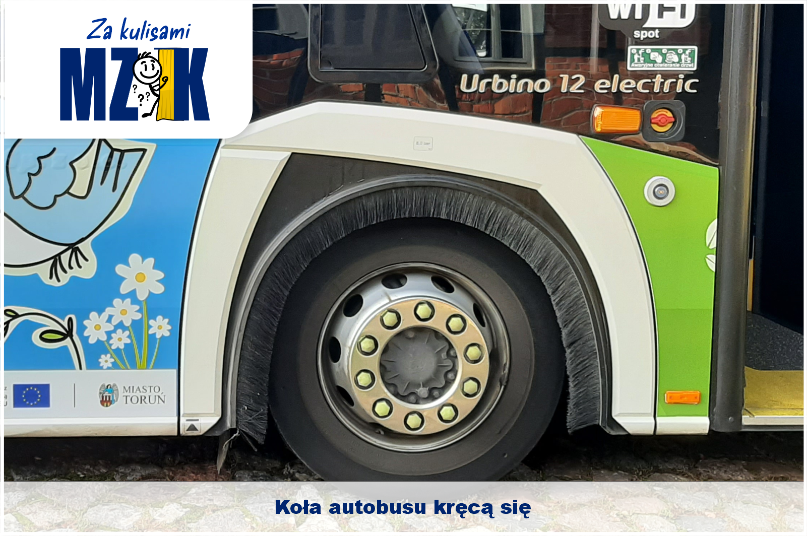 ZNak graficzny kampanii oraz zdjęcie pantografu
