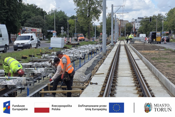 Modernizacja torowiska tramwajowego w Toruniu