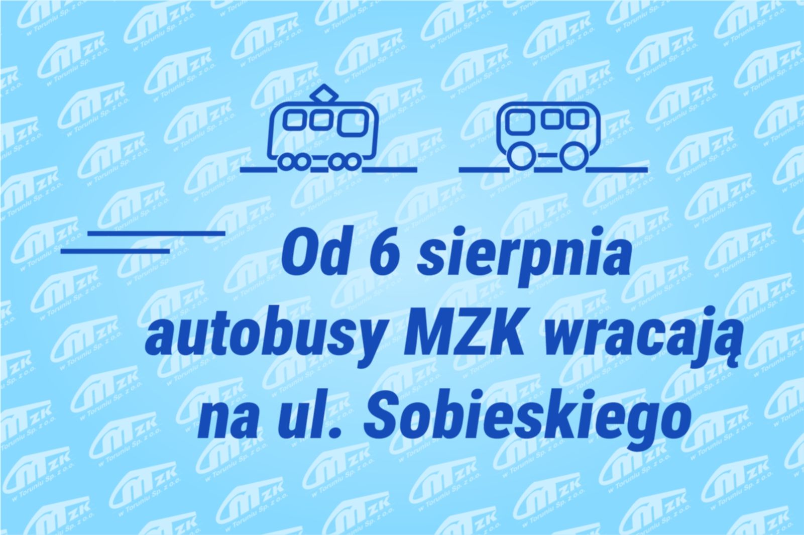 Komunikat dla pasażerów - grafika