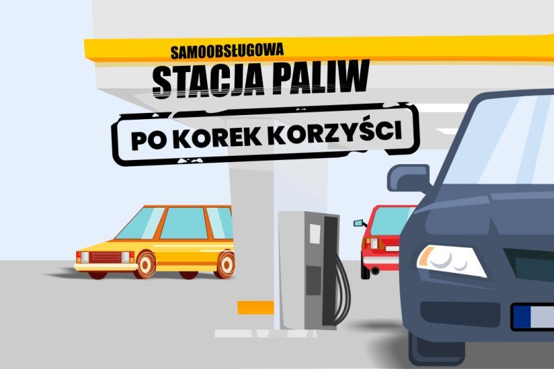 Grafika  - stacja paliw