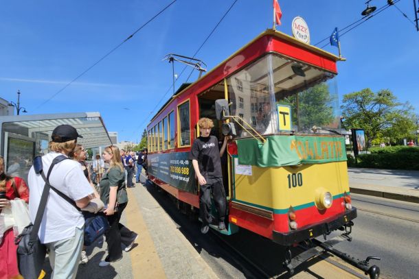 Zabytkowy tramwaj MZK w Toruniu